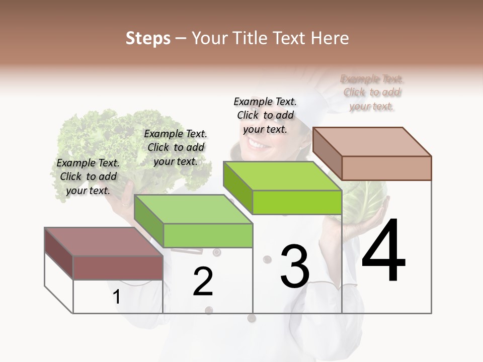 Culinary Mature Woman PowerPoint Template