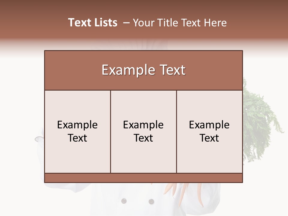 Menu Gourmet Culinary PowerPoint Template