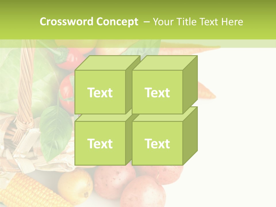 Potato Object White PowerPoint Template