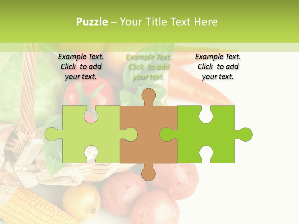 Potato Object White PowerPoint Template