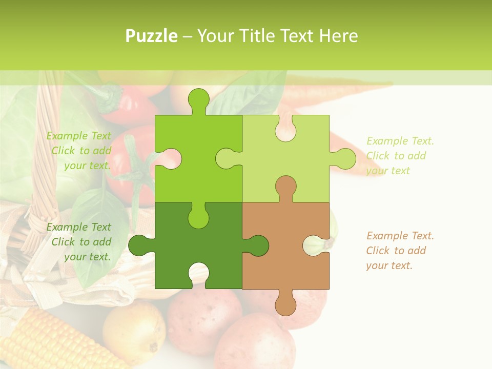 Potato Object White PowerPoint Template