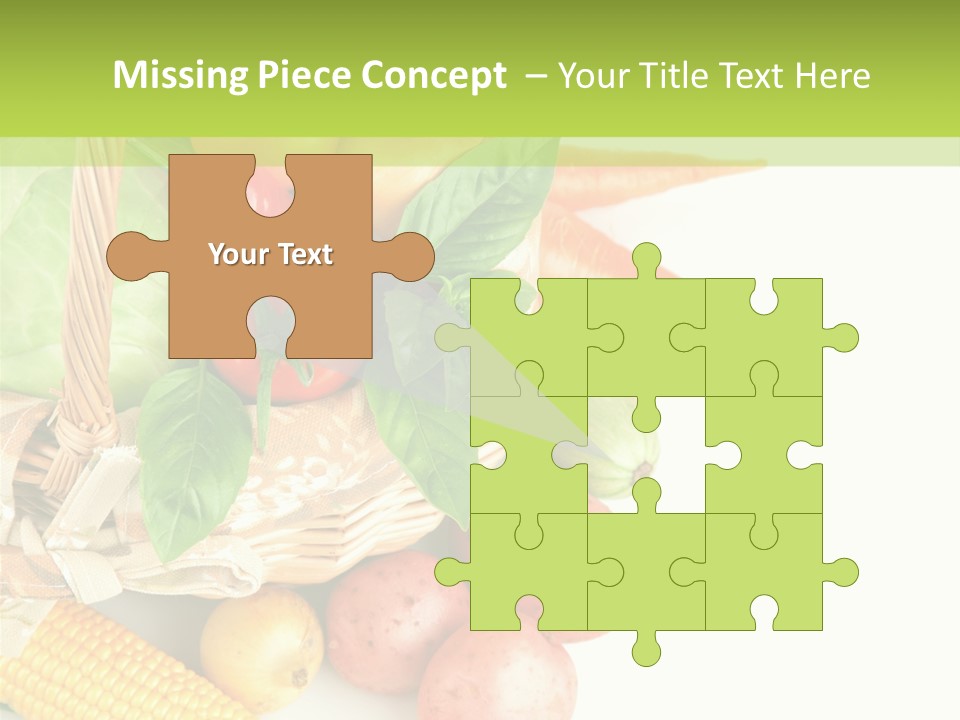 Potato Object White PowerPoint Template