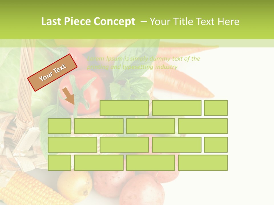 Potato Object White PowerPoint Template