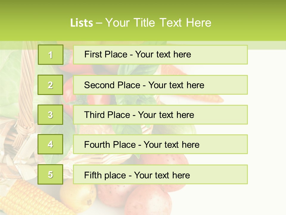 Potato Object White PowerPoint Template