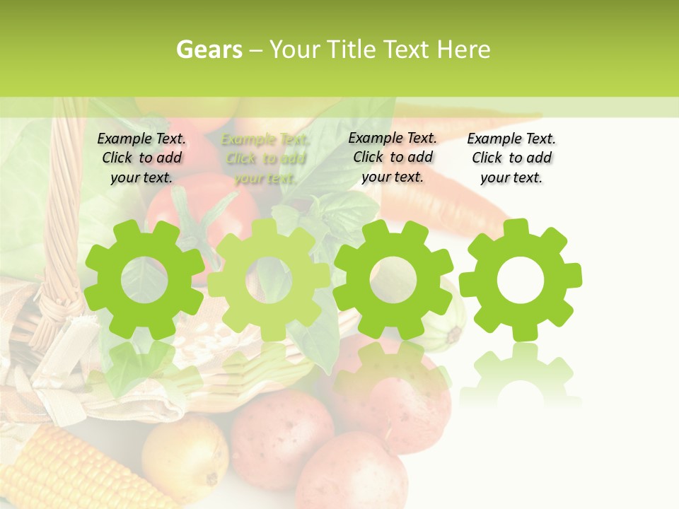 Potato Object White PowerPoint Template