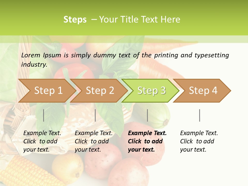 Potato Object White PowerPoint Template