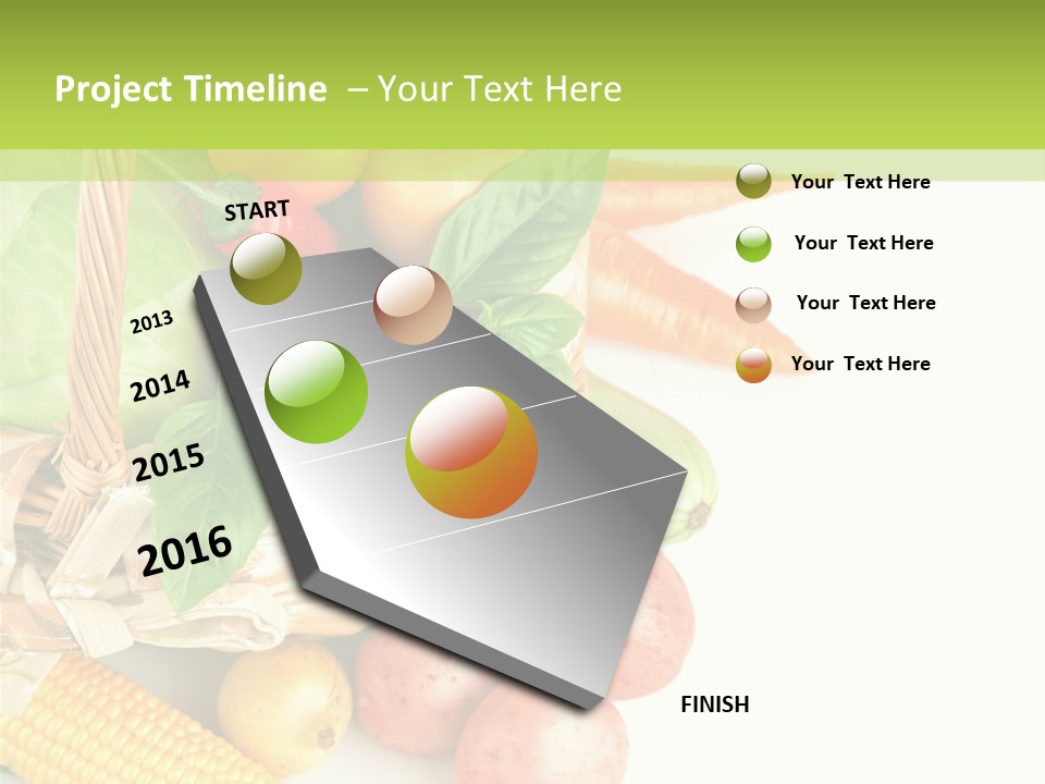 Potato Object White PowerPoint Template