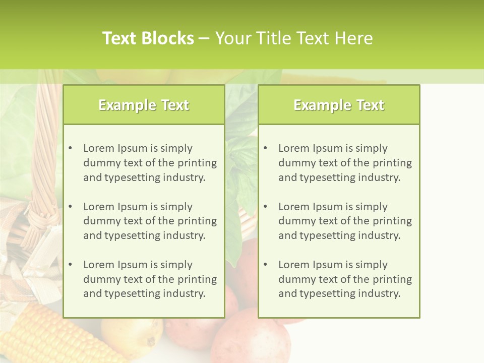 Potato Object White PowerPoint Template