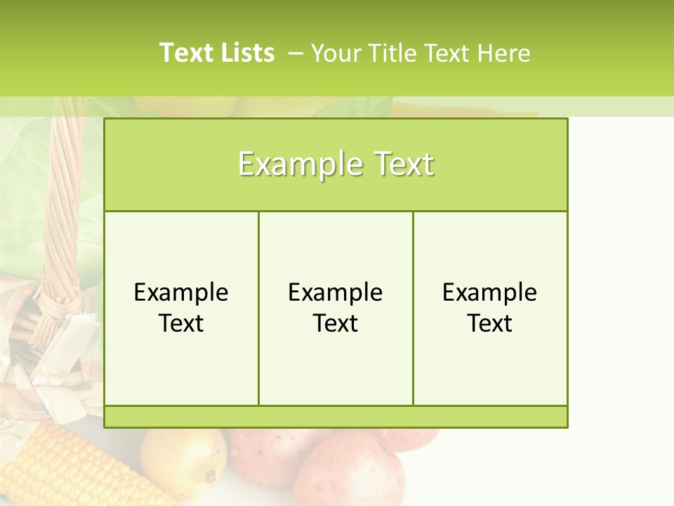 Potato Object White PowerPoint Template