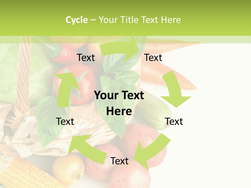 Potato Object White PowerPoint Template