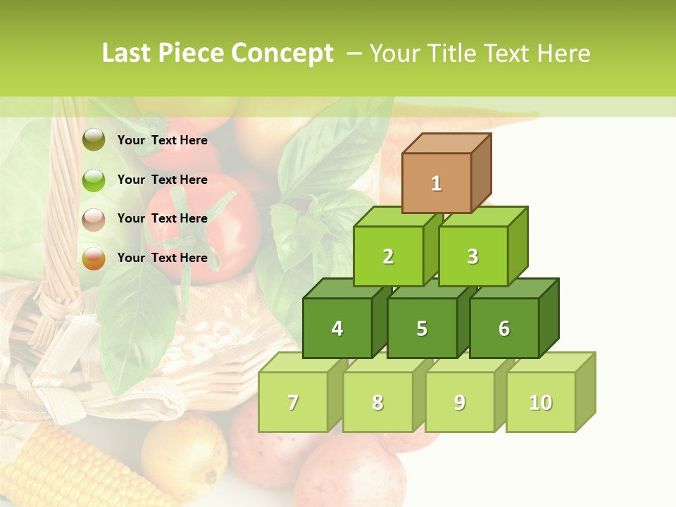 Potato Object White PowerPoint Template