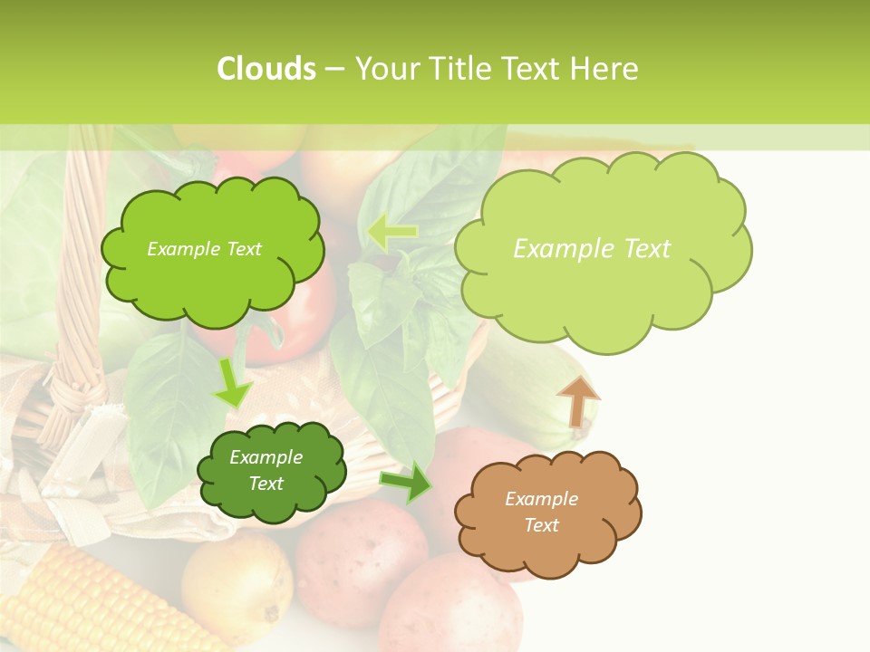 Potato Object White PowerPoint Template