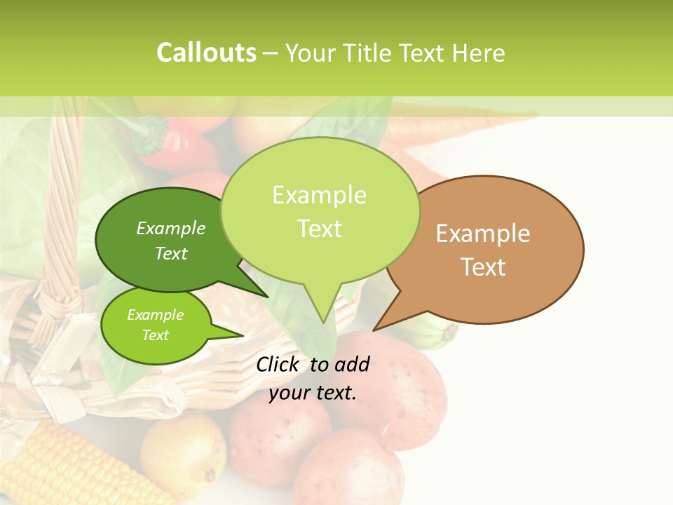 Potato Object White PowerPoint Template