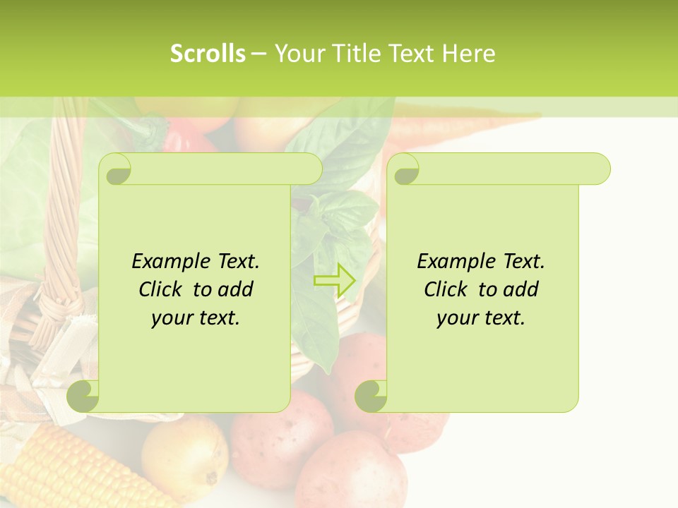 Potato Object White PowerPoint Template