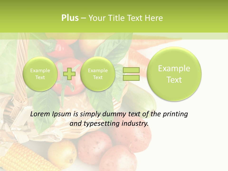 Potato Object White PowerPoint Template