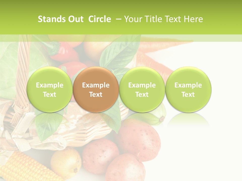 Potato Object White PowerPoint Template