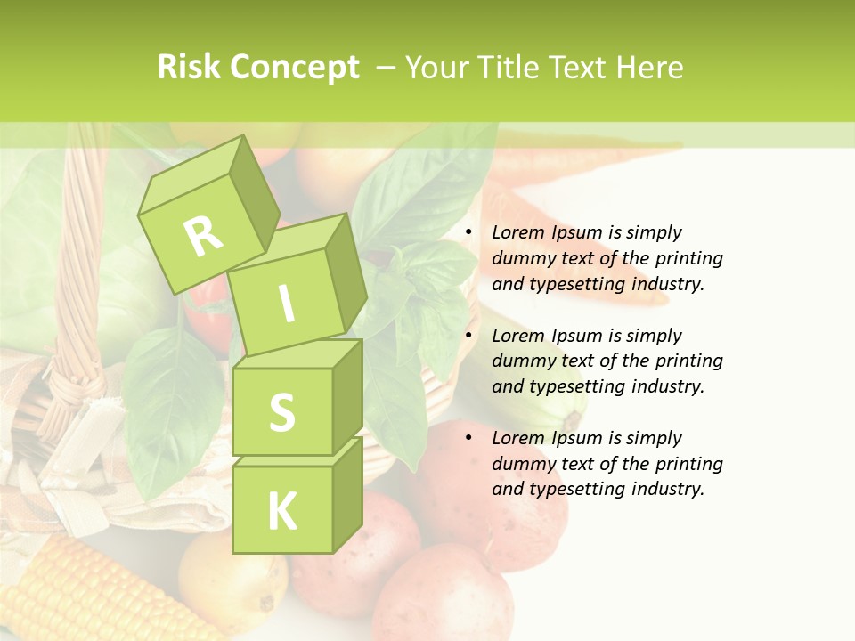 Potato Object White PowerPoint Template