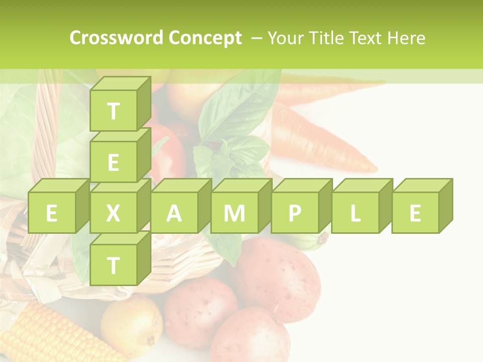 Potato Object White PowerPoint Template