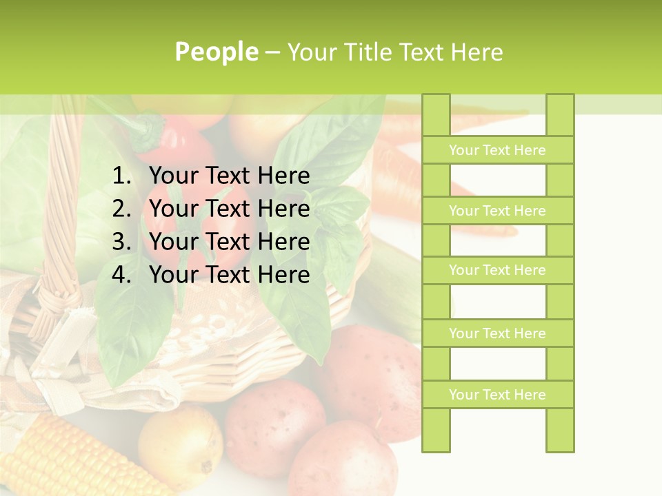 Potato Object White PowerPoint Template