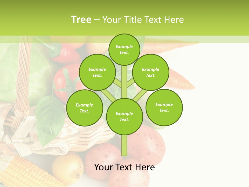 Potato Object White PowerPoint Template