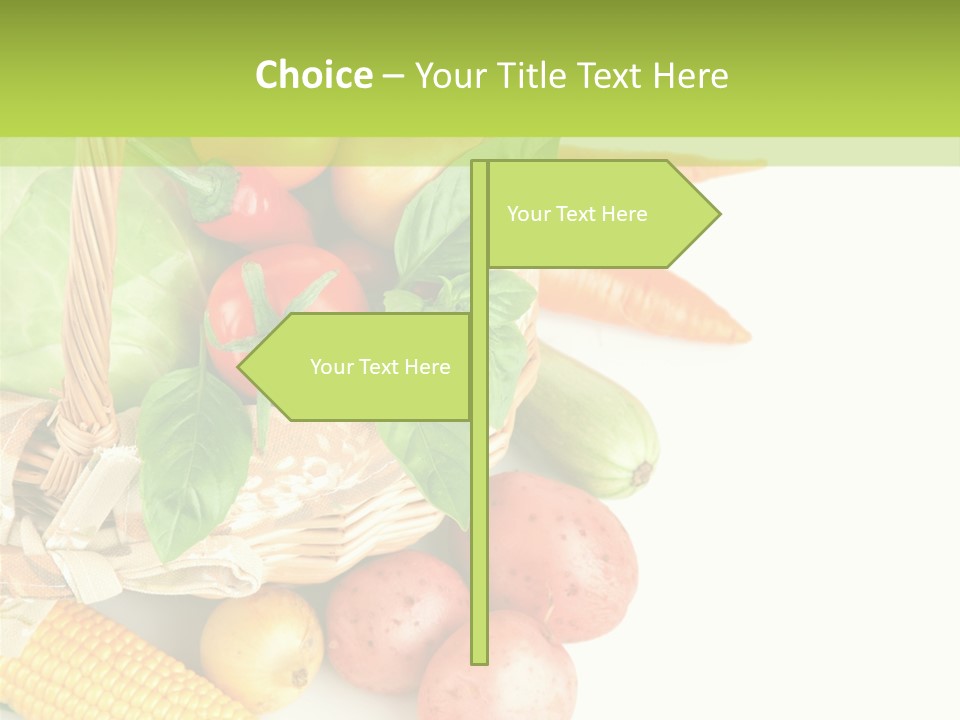 Potato Object White PowerPoint Template