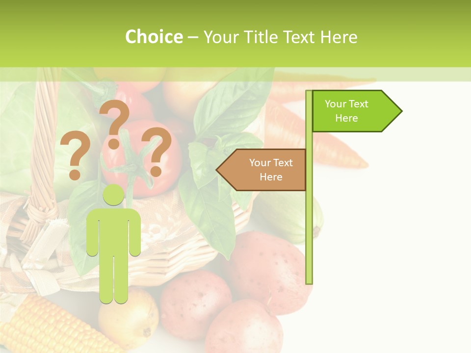 Potato Object White PowerPoint Template