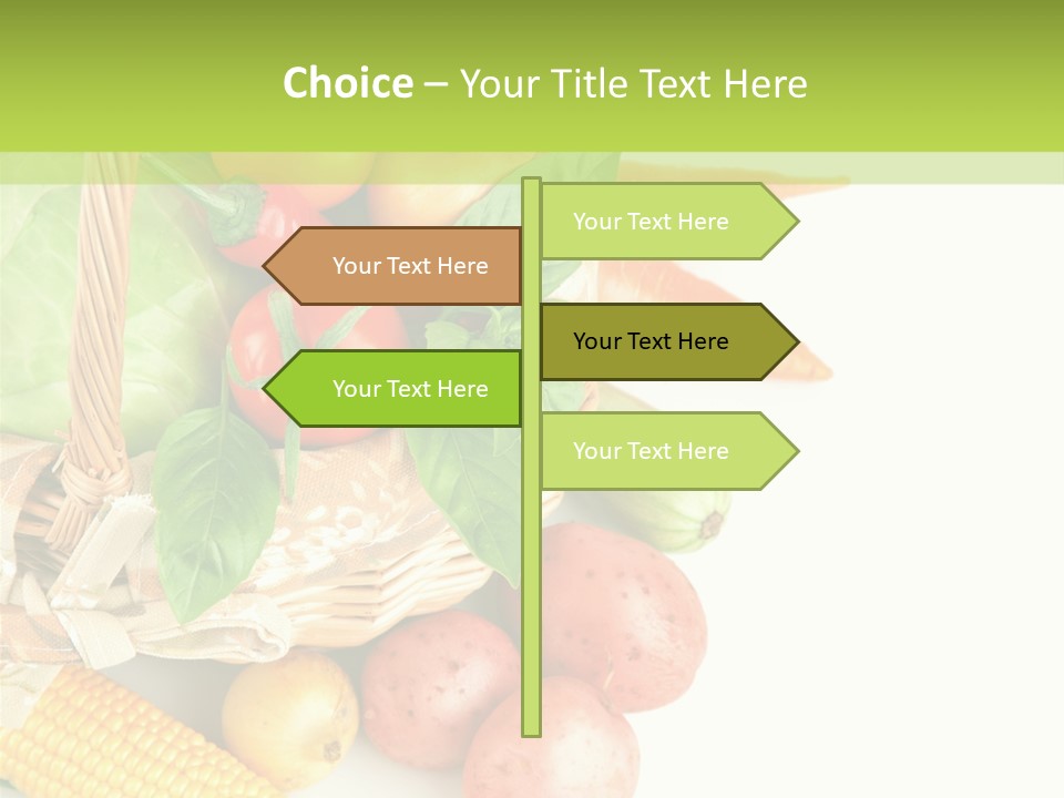 Potato Object White PowerPoint Template