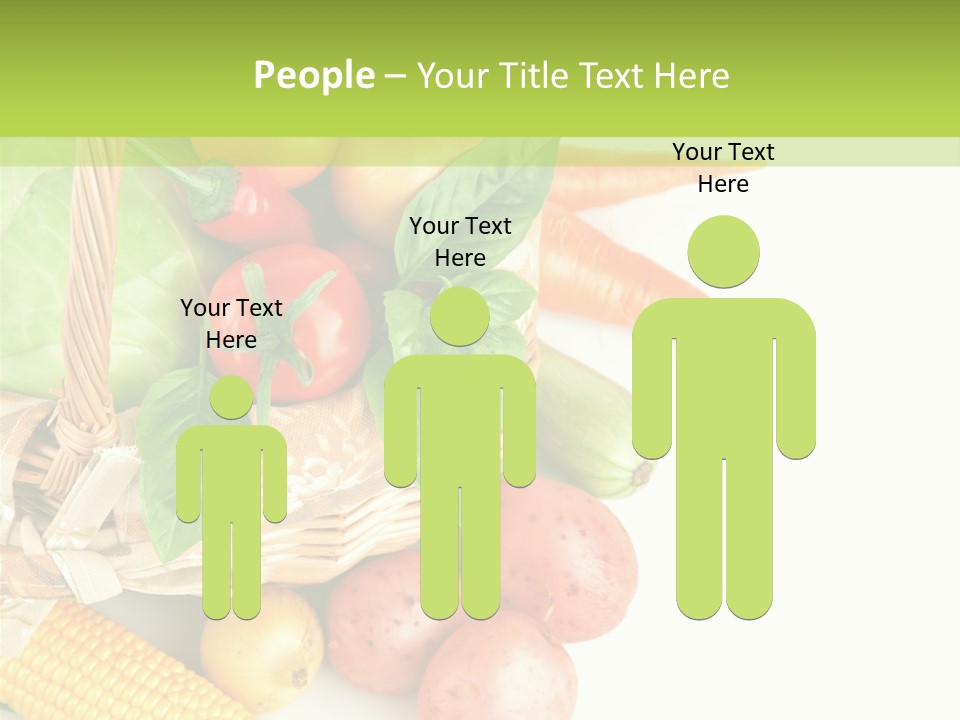 Potato Object White PowerPoint Template