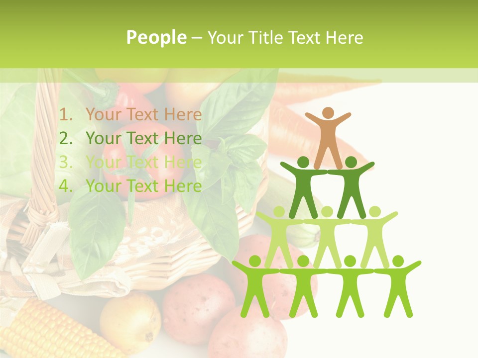 Potato Object White PowerPoint Template