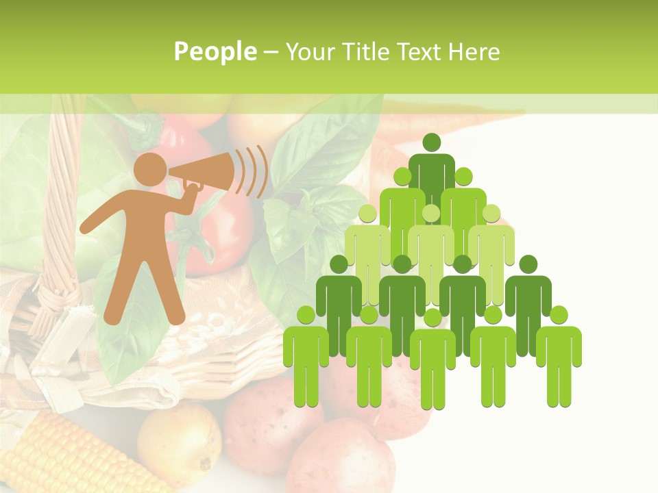 Potato Object White PowerPoint Template