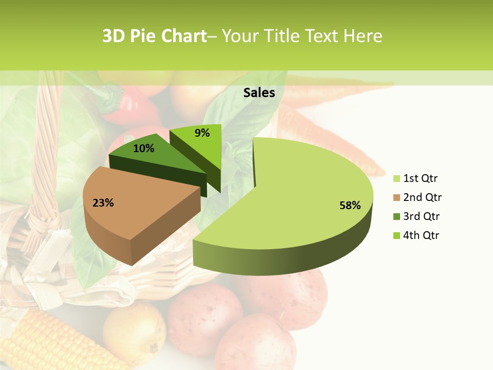 Potato Object White PowerPoint Template