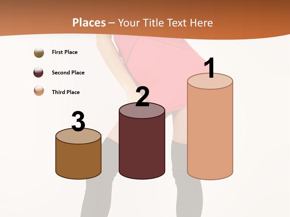 Graceful Hairstyle Hand PowerPoint Template