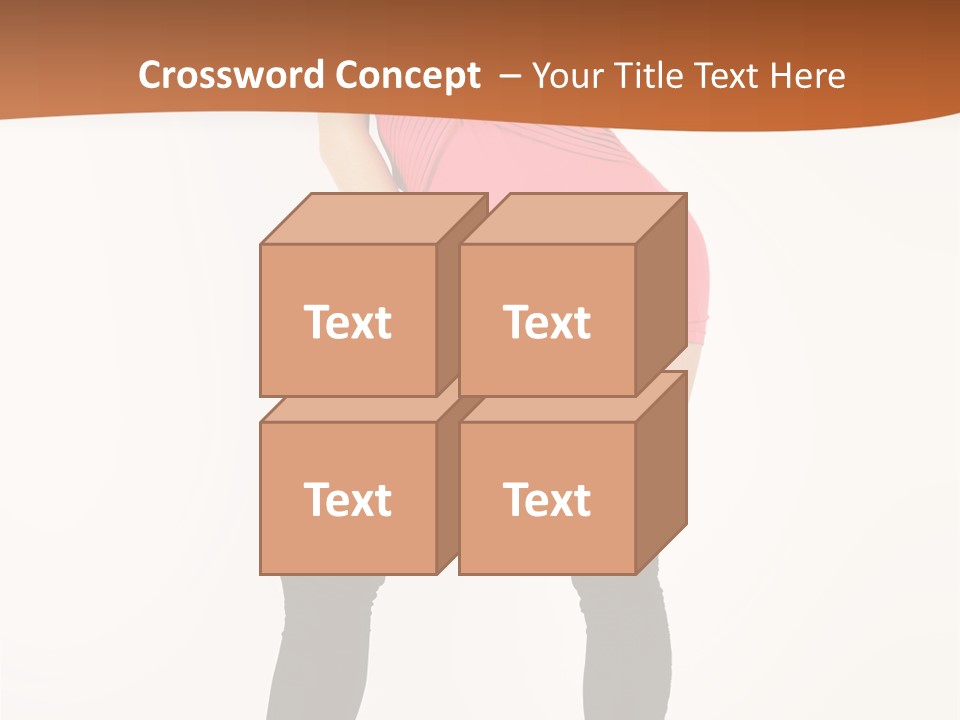 Graceful Hairstyle Hand PowerPoint Template