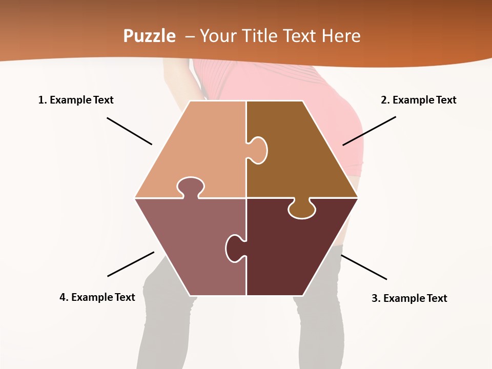 Graceful Hairstyle Hand PowerPoint Template