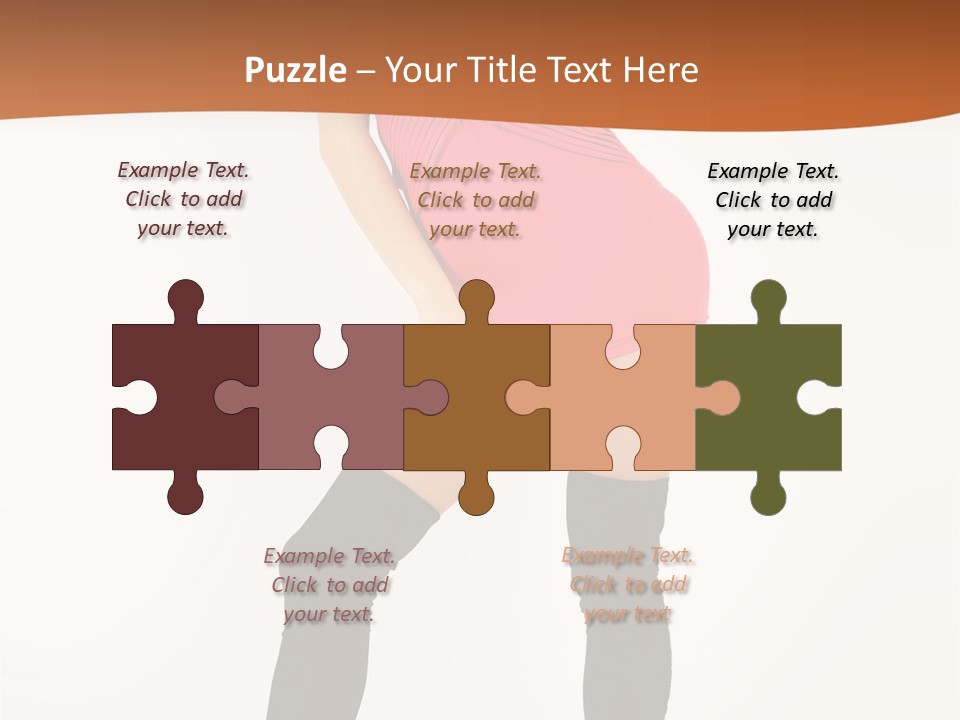 Graceful Hairstyle Hand PowerPoint Template