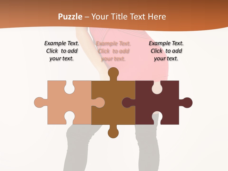 Graceful Hairstyle Hand PowerPoint Template