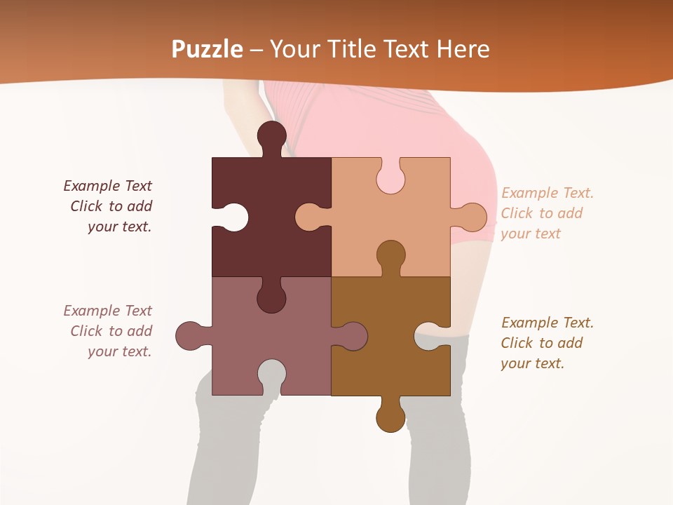 Graceful Hairstyle Hand PowerPoint Template