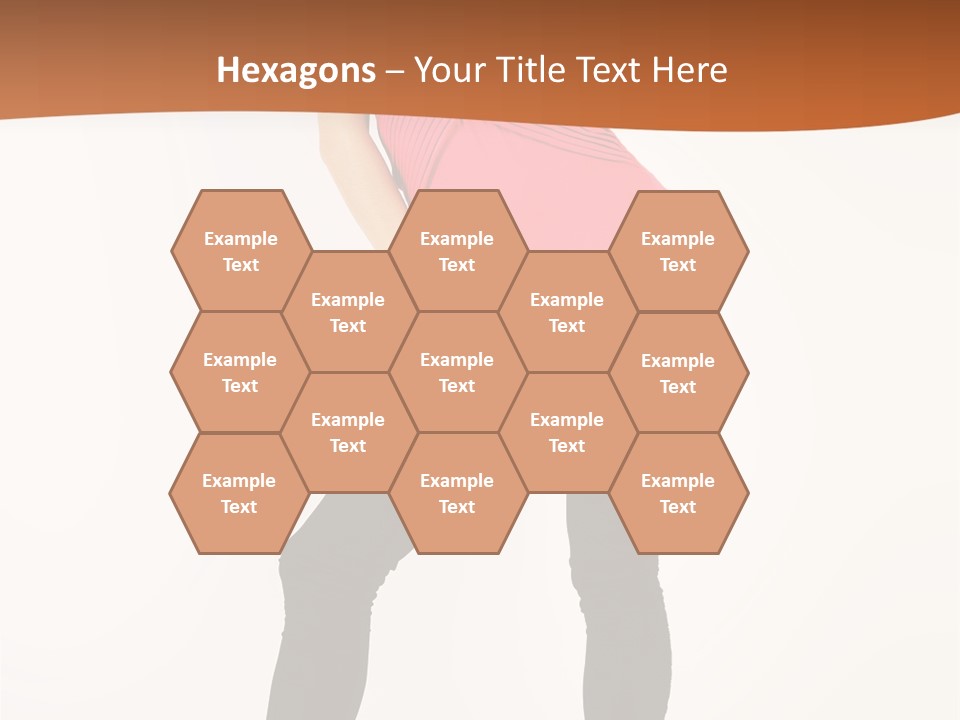 Graceful Hairstyle Hand PowerPoint Template