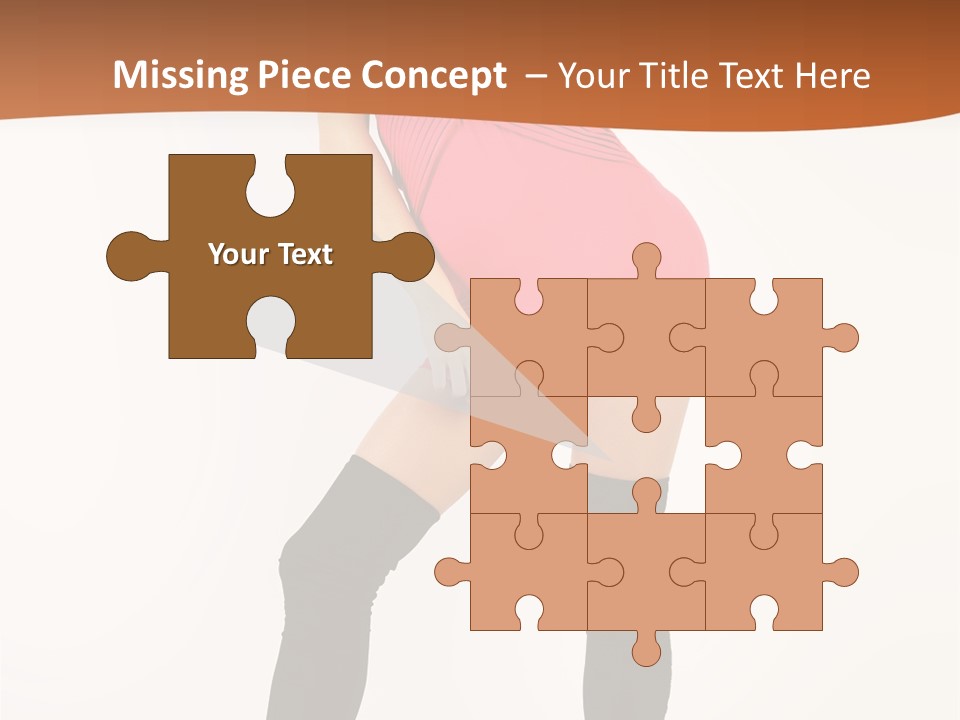 Graceful Hairstyle Hand PowerPoint Template