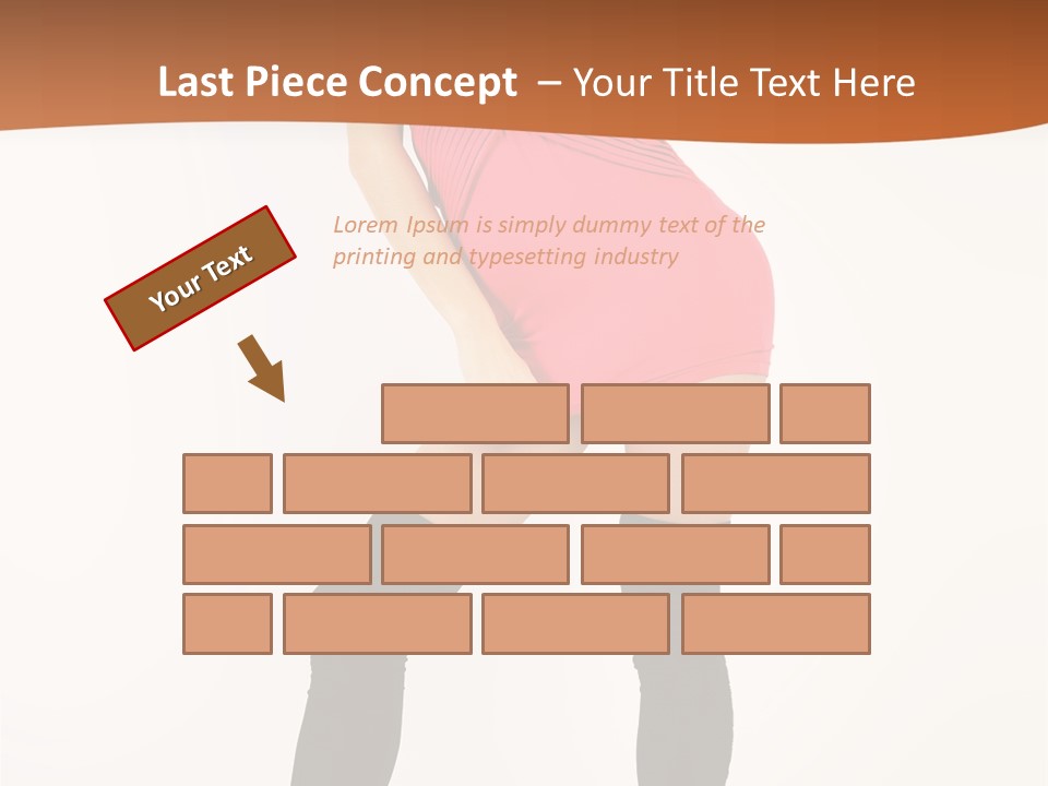 Graceful Hairstyle Hand PowerPoint Template