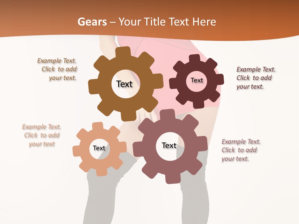 Graceful Hairstyle Hand PowerPoint Template