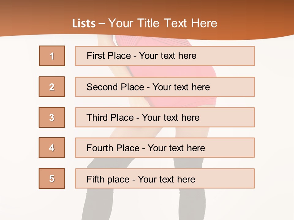 Graceful Hairstyle Hand PowerPoint Template