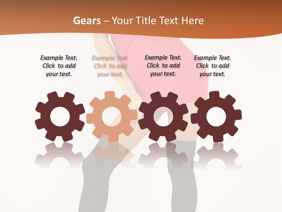 Graceful Hairstyle Hand PowerPoint Template