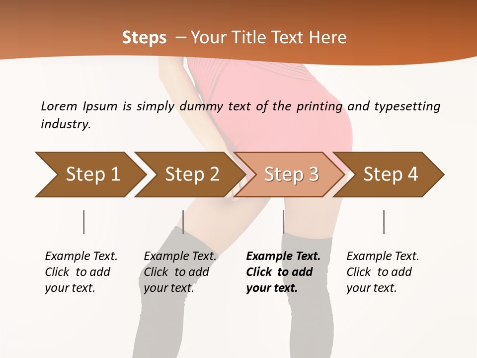 Graceful Hairstyle Hand PowerPoint Template