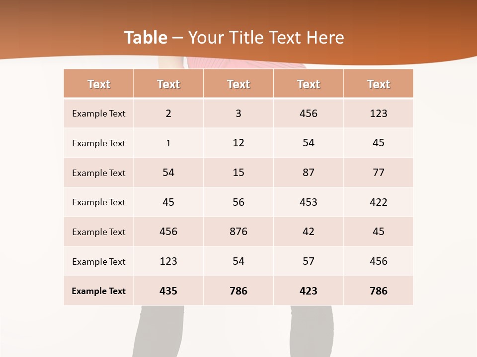 Graceful Hairstyle Hand PowerPoint Template