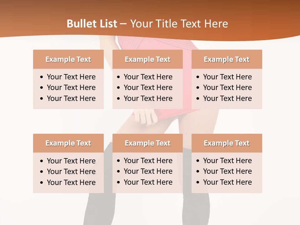 Graceful Hairstyle Hand PowerPoint Template