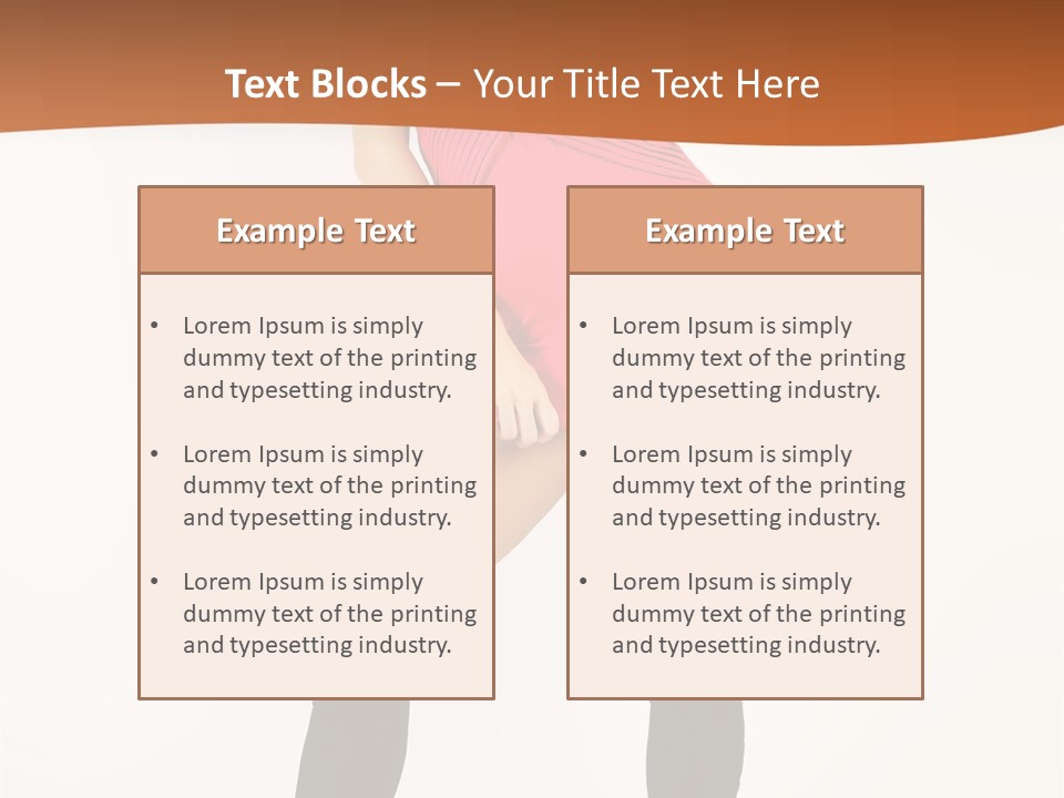 Graceful Hairstyle Hand PowerPoint Template