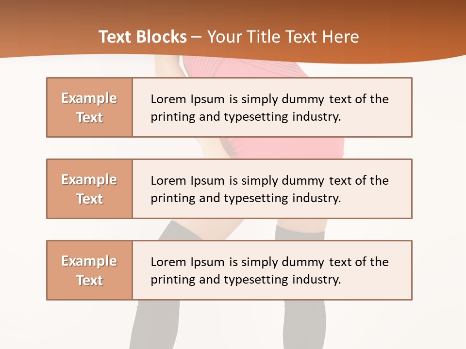 Graceful Hairstyle Hand PowerPoint Template