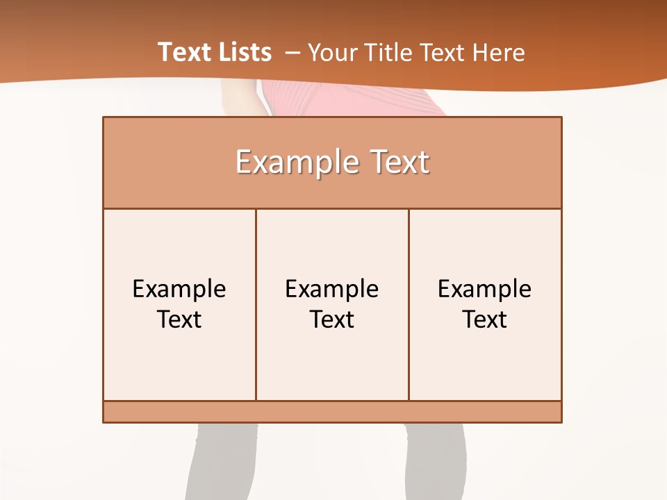 Graceful Hairstyle Hand PowerPoint Template