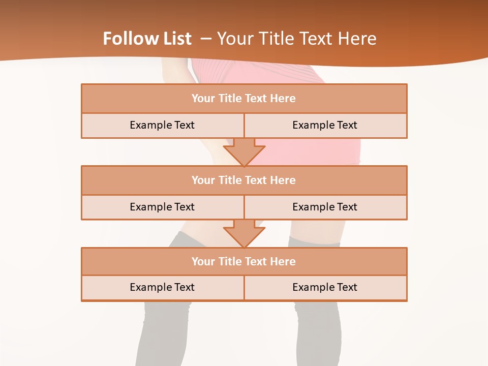Graceful Hairstyle Hand PowerPoint Template